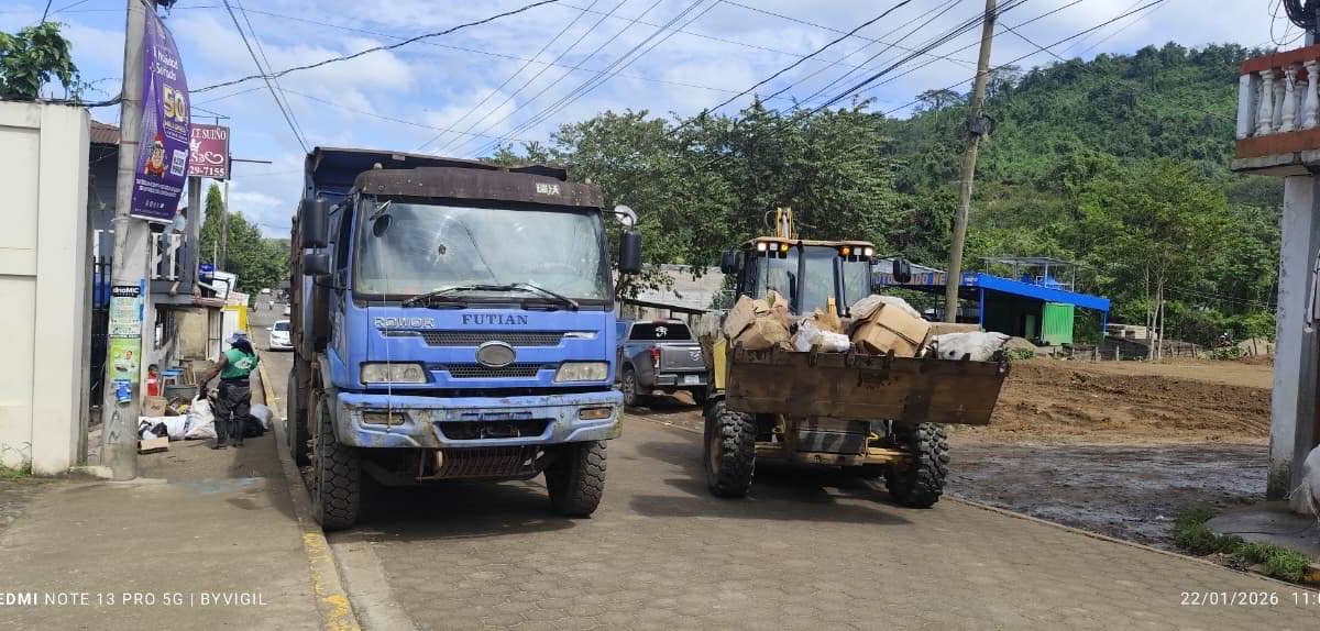 Recolección de basura en Siuna. Foto: Tomada redes sociales de la Alcaldía de Siuna.
