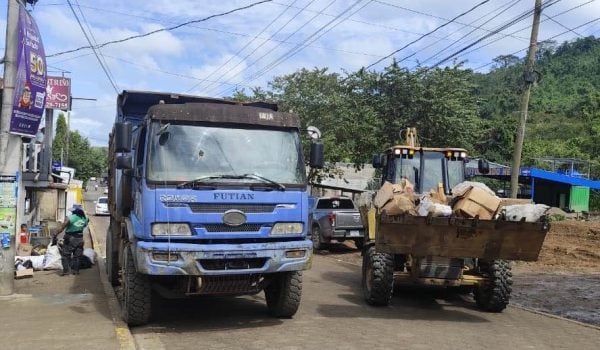 Recolección de basura en Siuna. Foto: Tomada redes sociales de la Alcaldía de Siuna.