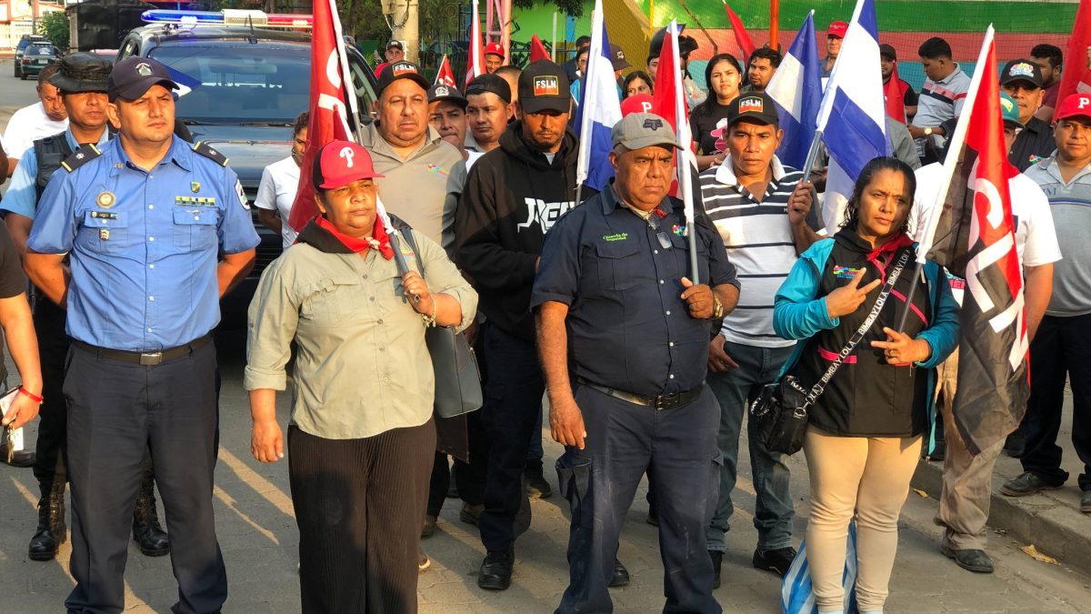 Trabajadores públicos del municipio de Santa María de Pantasma fueron obligados a asistir a diana por el Día de la Dignidad Nacional. Foto: Tomada de la Alcaldía de Santa María de Pantasma.