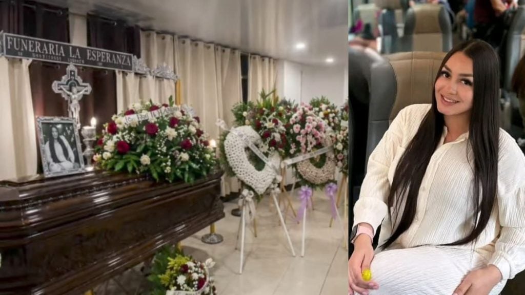 Vela de la joven Jennypher Reyes, quien murió tras realizarse una cirugía estética en Managua. Foto: Código Rojo/TikTok.
