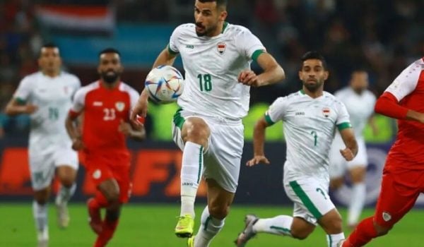 Aymen Hussein fue el autor del gol que aseguró la clasificación mundialista de Irak.