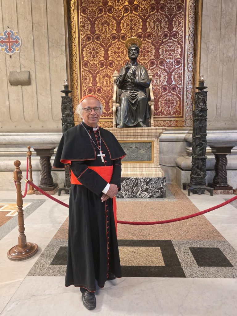 Cardenal Leopoldo Brenes en el Consistorio Cardenalicio en el Vaticano, Roma. Foto: Arquidiócesis de Managua.
