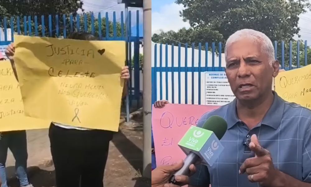Rito Agustín Meza Jarquín, padre de María Celeste Meza, aseguró que su hija sufrió maltrato por Walter Ramón Martínez