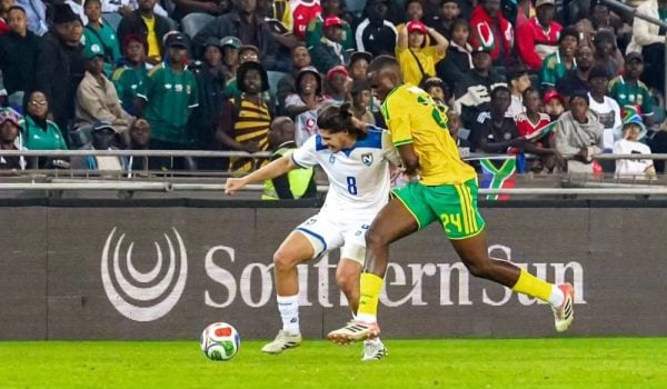 Jonathan Moncada fue de los jugadores más destacados ante Sudáfrica