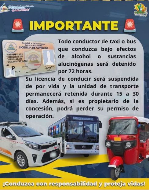 Captura de pantalla de la publicación de la Alcaldía de Masaya. 