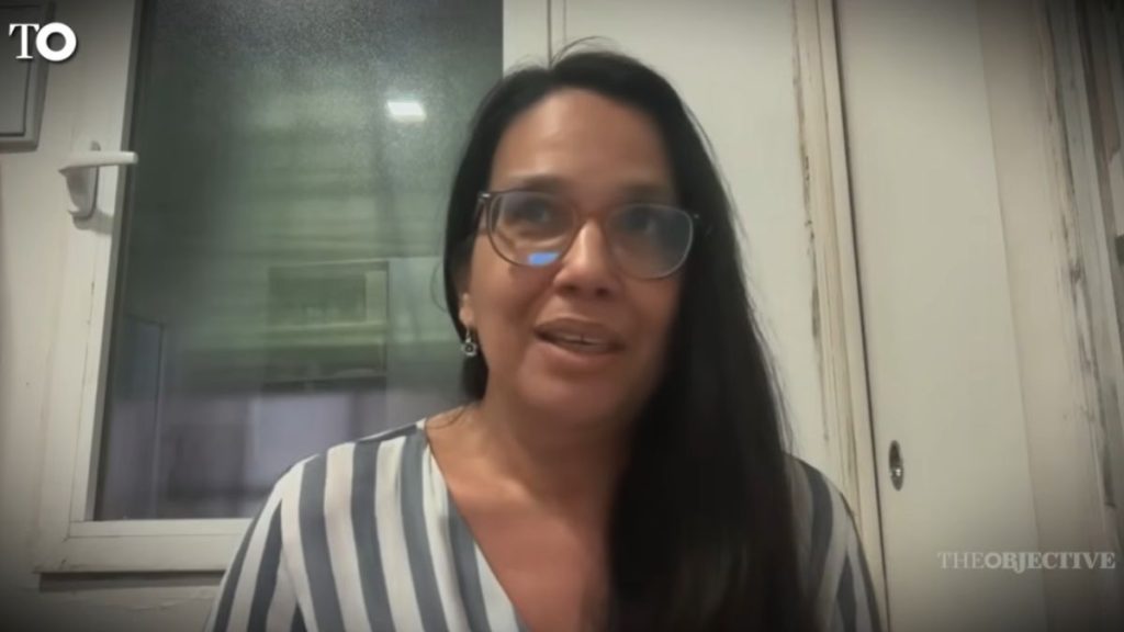 La periodista cubana Luz Escobar. Captura de pantalla.