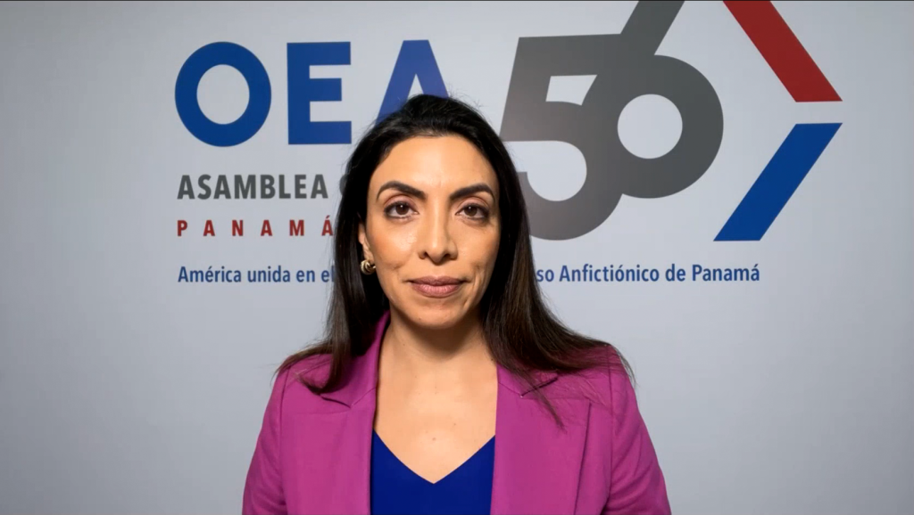 Natalia Molano, vocera en español para el Departamento de Estado de los Estados Unidos.