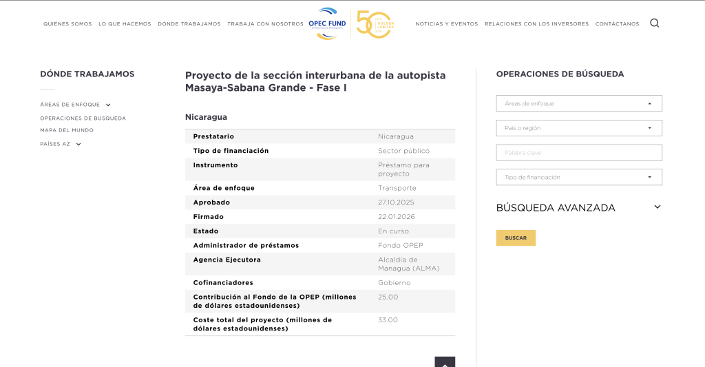 Información presentada en el sitio oficial del Fondo 