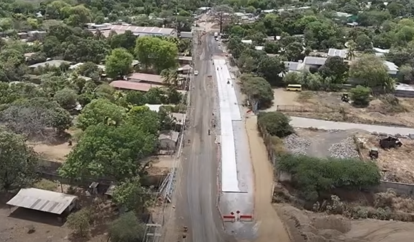 Pista Sabana Grande en el sector de la Kola Shaler, en Managua. LA PRENSA / CAPTURA DE PANTALLA