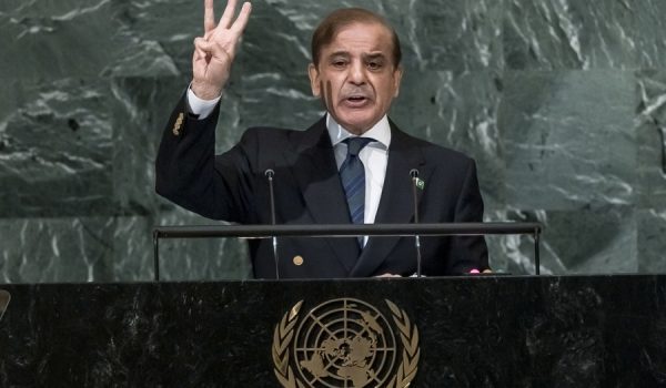 El primer ministro de Pakistán, Shehbaz Sharif, (Estados Unidos, Nueva York) EFE/EPA/JUSTIN LANE