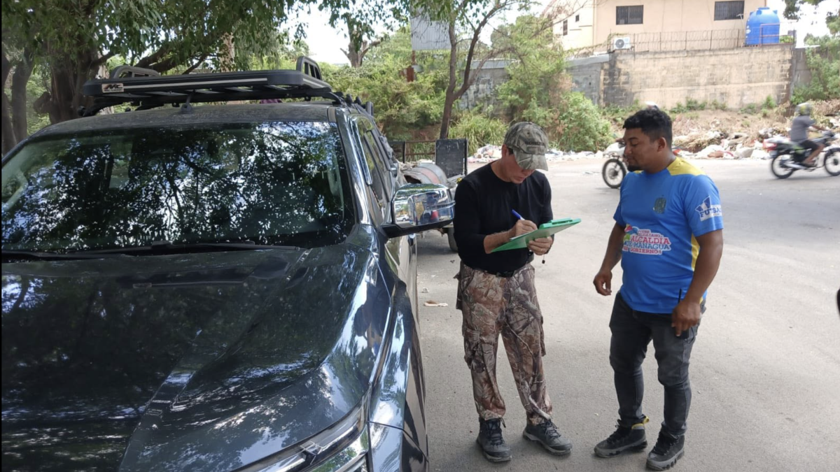Personas multadas por depositar basura en lugar no autorizado en Managua. ALCALDÍA DE MANAGUA