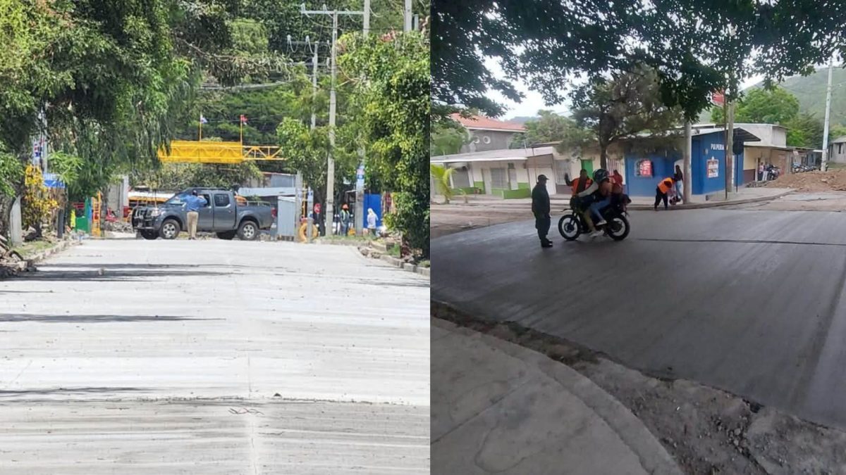 Más vehículos causan daños en concreto hidráulico recién instalado en Jinotega. Foto: Tomada de redes sociales de la Alcaldía de Jinotega.