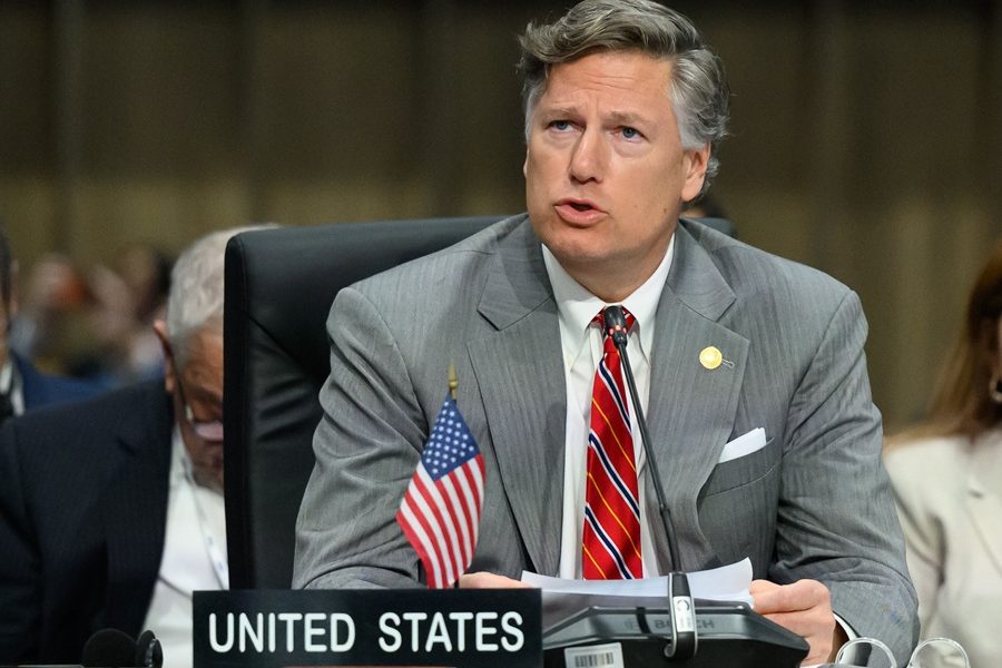 Vicesecretario de Estado Christopher Landau en la 56 Asamblea General de la OEA celebrada en Panamá junio de 2026