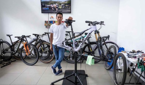 Nicaragüense Walter Chamorro propietario de Chamorro Biker. Foto: LA PRENSA / Óscar Navarrete
