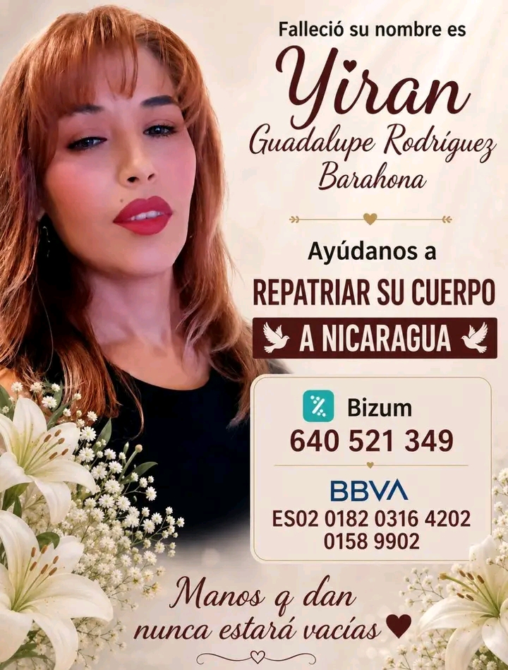 Familiares y amigos solicitan ayuda en España para repatriar a Yiran Rodríguez.