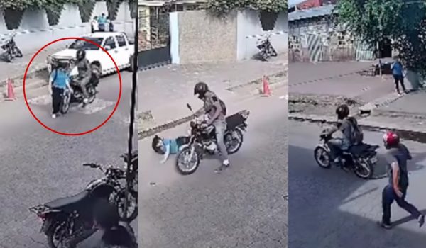 Motociclista impacta a estudiante en Estelí y se da a la fuga. Foto: Video Tv Esteli Canal/Facebook.