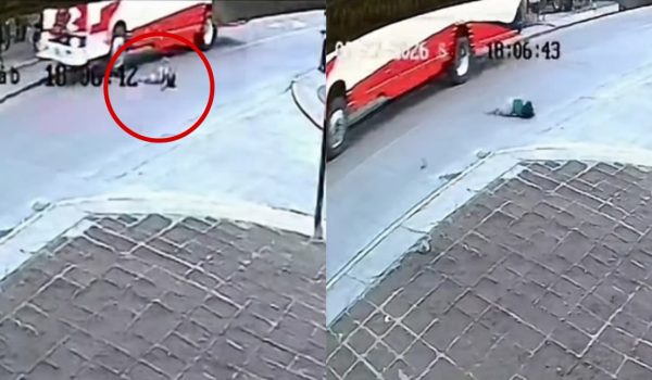Un bus impacta mortalmente a un mujer en Matiguás. Foto: Video Mundo TV Nicaragua/Facebook.