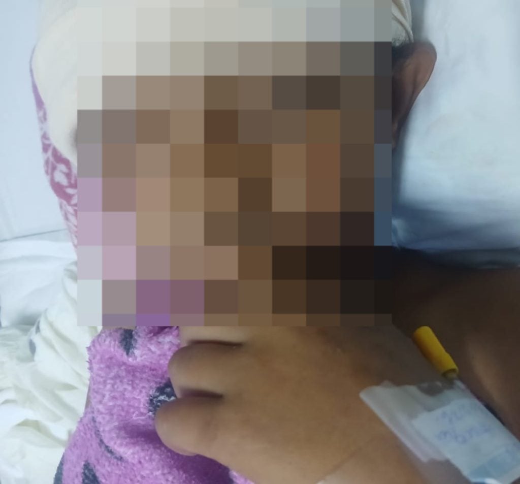 Adolescente internado en UCI en Hospital de Estelí. Foto: Cortesía/Fabiola Flores.