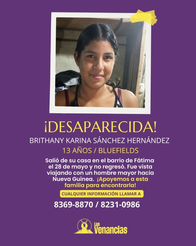 Banner digital de búsqueda que circula en redes sociales