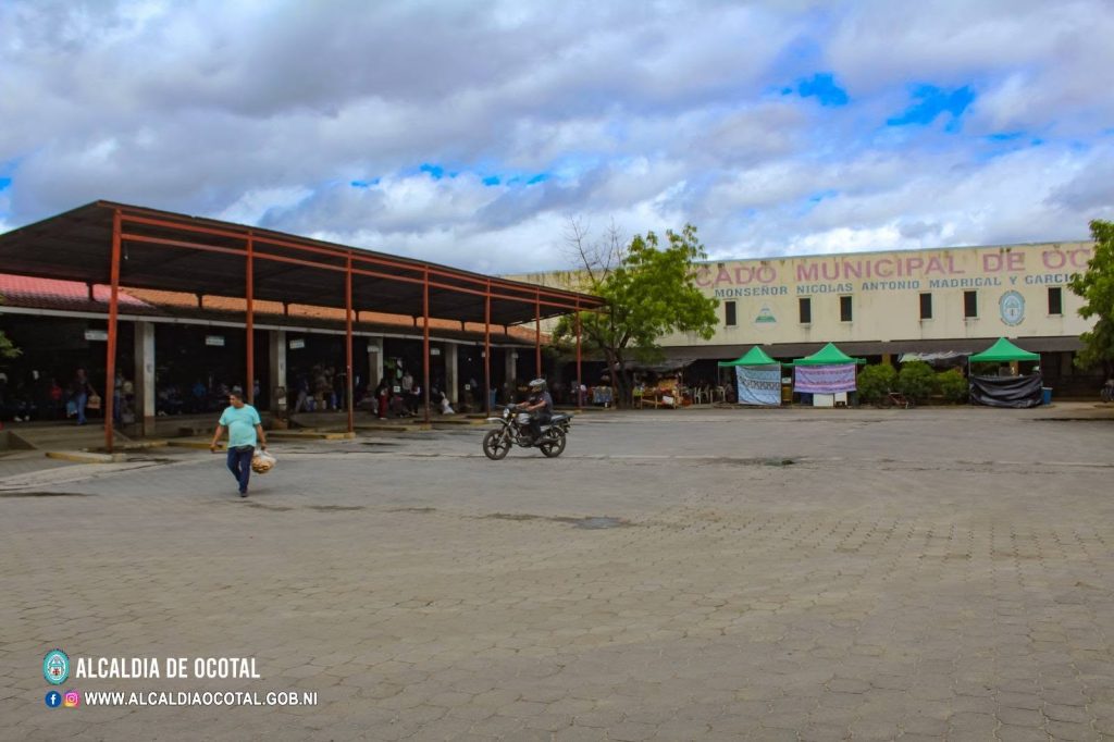 Condición actual de la terminal de buses de Ocotal, en Nueva Segovia. Foto: Tomada de la Alcaldía de Ocotal.