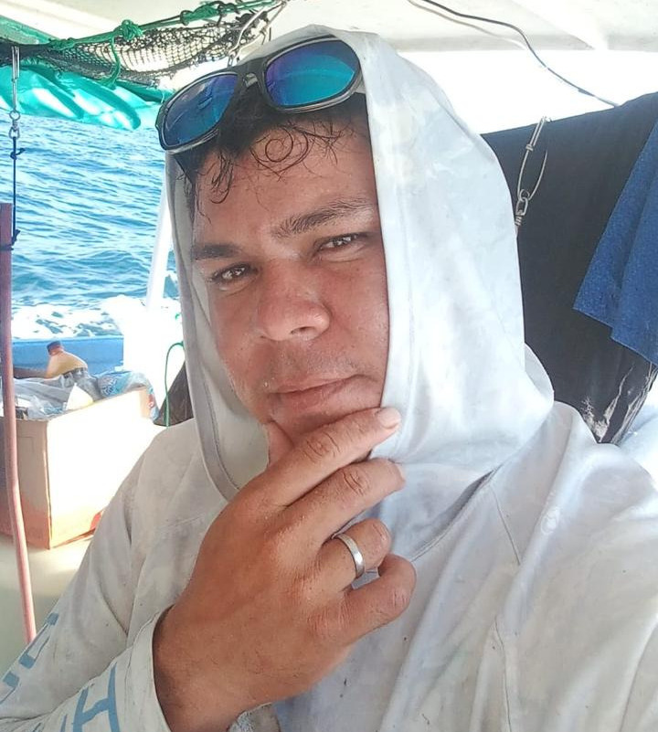 Ariel Agustín Cordonero Sánchez, otro de los pescadores nicaragüense que sobrevivió a un naufragio en Costa Rica. Foto: Cortesía/Ariel Cordonero.