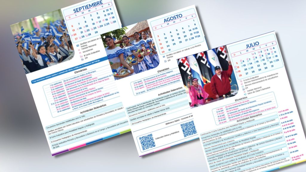 Calendario escolar 2026. Foto: Capturas de Pantalla. Collage: LA PRENSA.