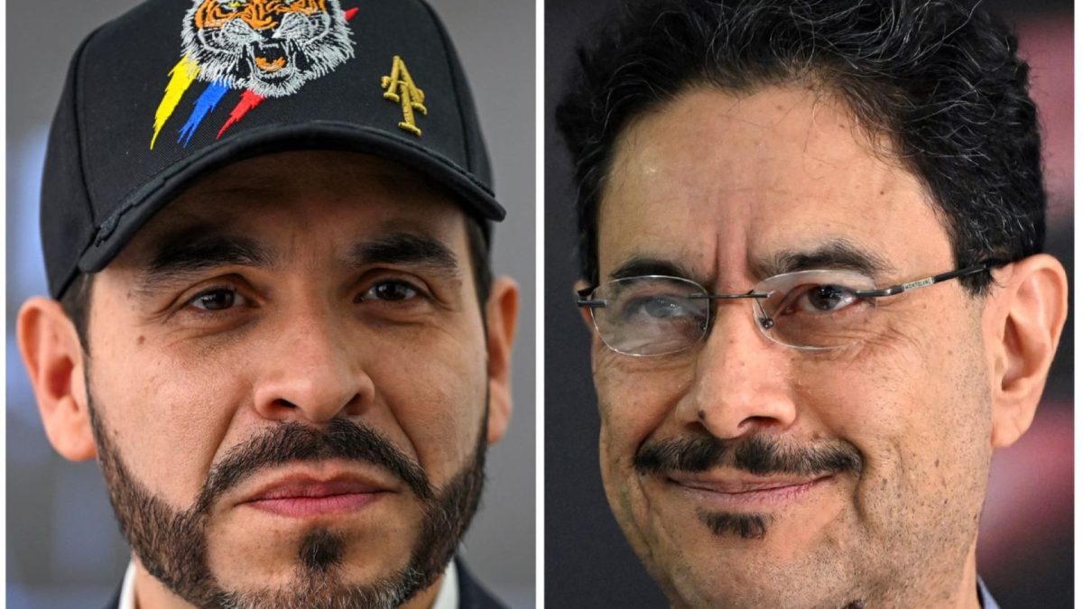 Abelardo de la Espriella (I) e Iván Cepeda. AFP