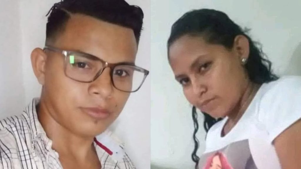 Walter Ramón Martínez Trujillo (a la izquierda) fue identificado el hombre detenido por la Policía de Masaya, quien es señalado de ser el principal sospechoso del asesinato de María Celeste Meza Valle (a la derecha). Foto: Mercado Oriental/Facebook/Noticias de Bluefields.