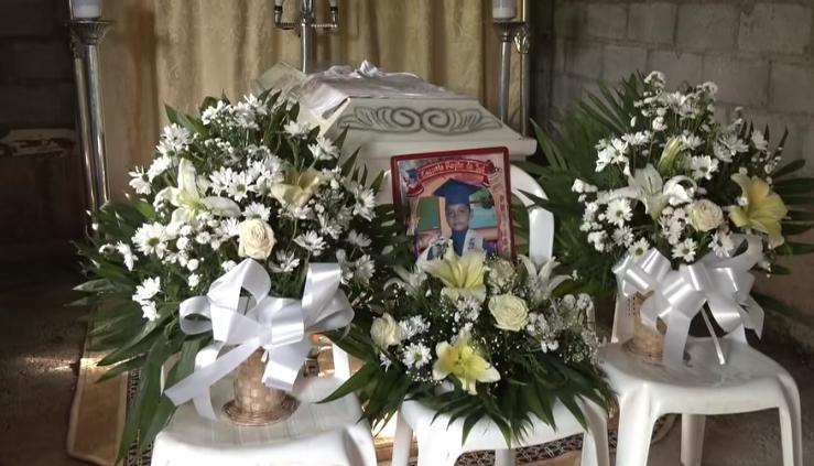 Vela del adolescente Aaron Isaac Tapia Ticay, de 13 años, en Diriomo. Foto: Facebook/Canal 10.