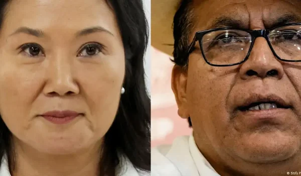 Keiko Fujimori (I) y Roberto Sánchez. DW