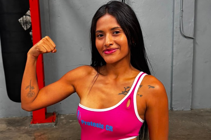 La pugilista se beneficia del apoyo de su padre y de sus patrocinadores. LA PRENSA/ CORTESÍA/ EQUIPO DE PRENSA DE GIPZY "EL ÁNGEL" DÍAZ