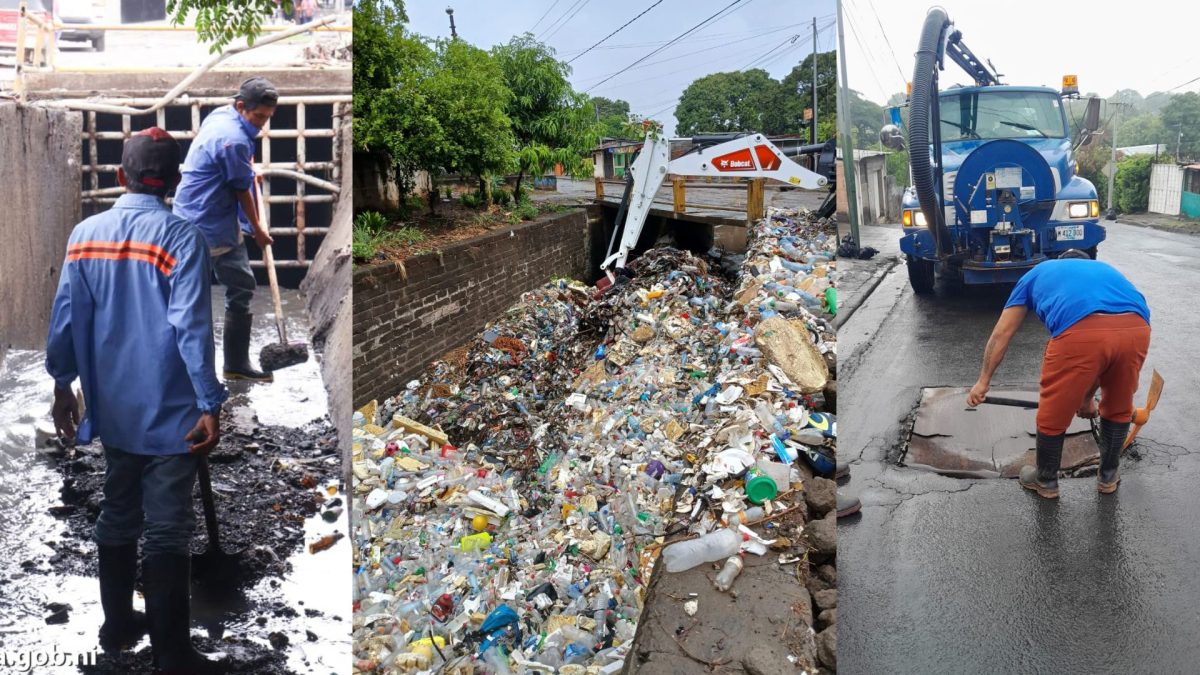 Alcaldía de Managua activa cuadrillas para atender afectaciones causadas por la tormenta tropical Cristina. Foto: Tomada de la Alcaldía de Managua.