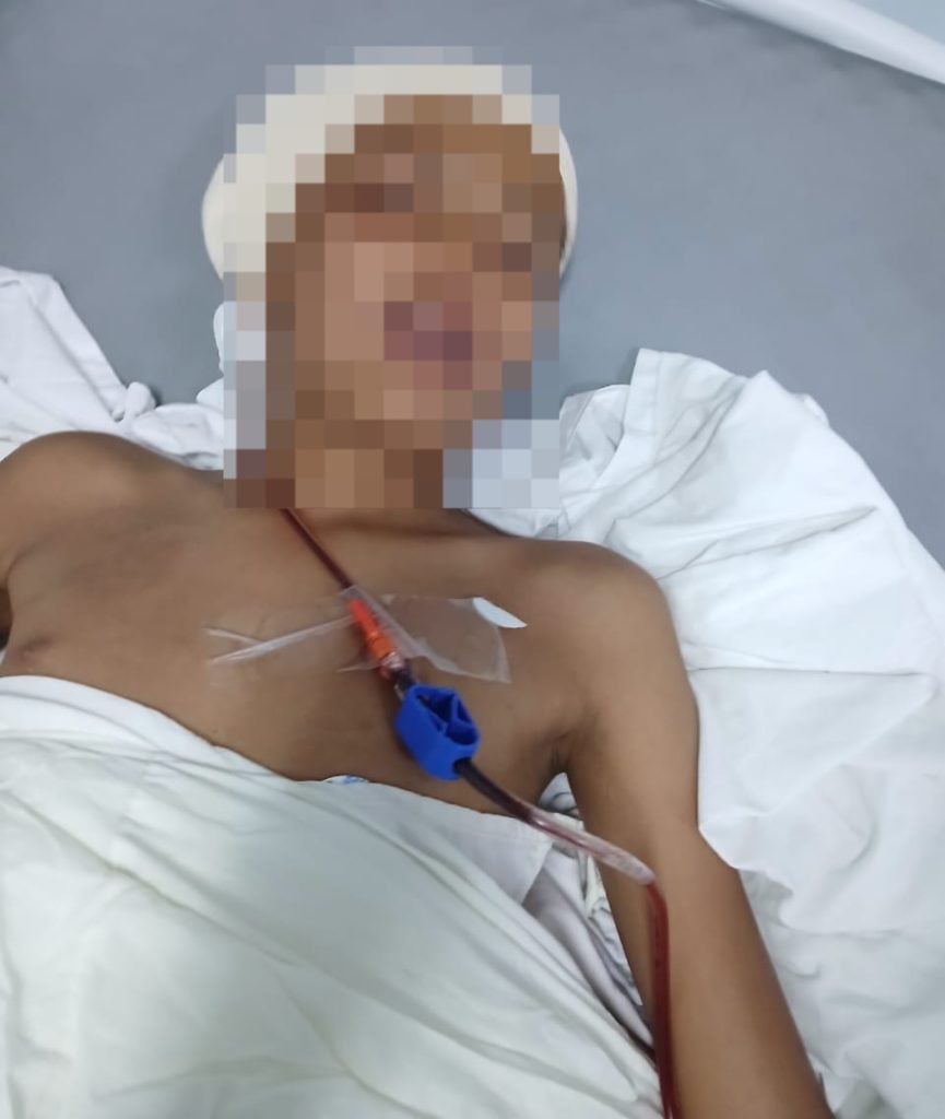Adolescente sobrevive a brutal golpe con una piedra en Estelí. Foto: Cortesía/Fabiola Flores.