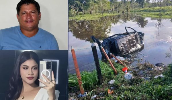 Ramón Orozco, de 52 años, y Ariana Orozco, de 19, padre e hija respectivamente, murieron en accidente en Siuna. Foto: Telenorte/Facebook.