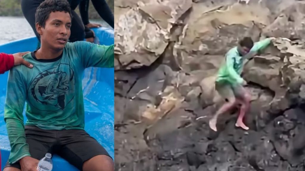 Abraham Ríos Arias, de 28 años, es el nicaragüense rescatado con vida tras naufragio en Costa Rica. Foto: Mundo Digital Caliente/Facebook.