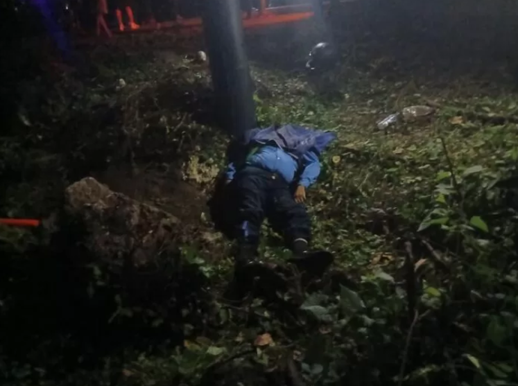 Fallece el jefe de Tránsito de la Policía en San Rafael del Sur, teniente Fausto Rafael Barahona Narváez