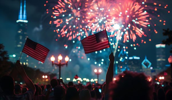 4 de julio, Día de la Independencia de Estados Unidos, show de fuegos artificiales