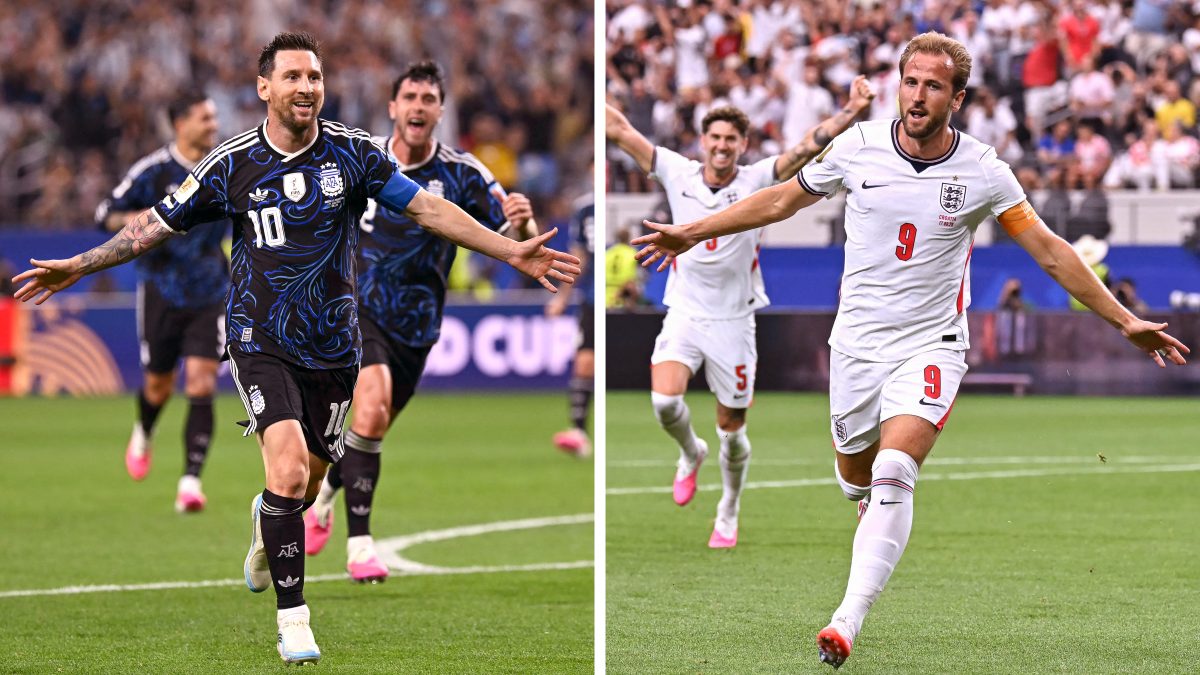 Lionel Messi y Harry Kane.