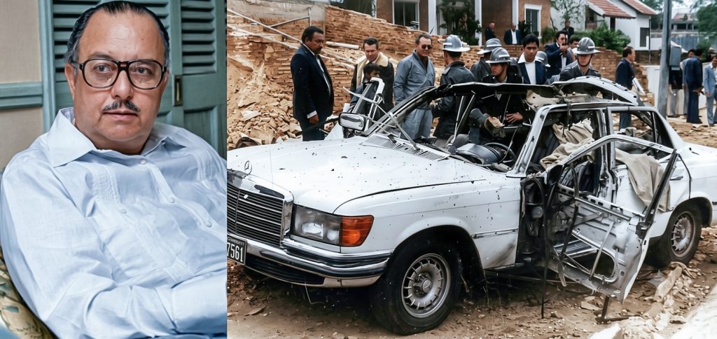 Exiliado en Paraguay tras su derrocamiento en 1979, el dictador Anastasio Somoza Debayle fue emboscado en Asunción el 17 de septiembre de 1980. Un comando guerrillero atacó su vehículo con fusiles y un lanzacohetes RPG-7. El impacto directo destruyó el automóvil y mató al instante a Somoza, a su chofer y a un escolta, poniendo fin definitivo a la dinastía familiar. LA PRENSA / ARCHIVO REDES