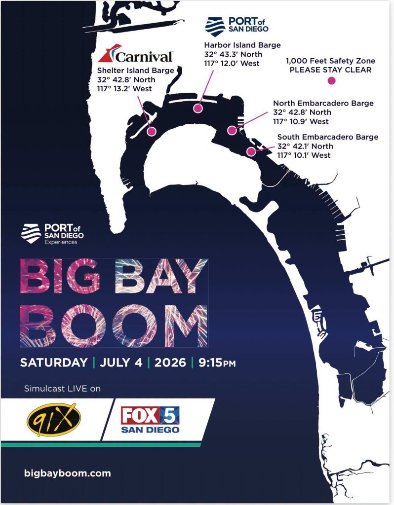 Estas son las ubicaciones donde podés disfrutar del show de fuegos artificiales Big Bay Boom