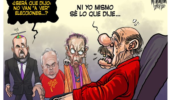 Caricatura 23/07/26 / «No van a ver elecciones»
