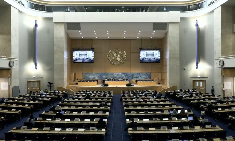 Consejo de Derechos Humanos de la Organización de las Naciones Unidas (ONU). Captura de pantalla.