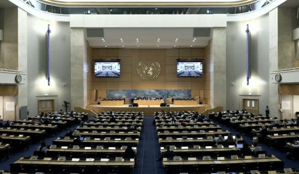Consejo de Derechos Humanos de la Organización de las Naciones Unidas (ONU). Captura de pantalla.