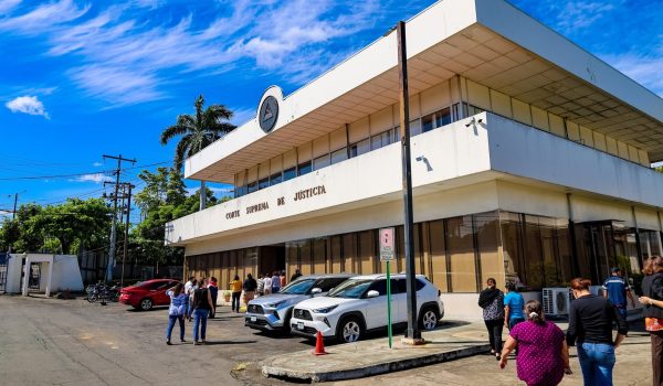 Fachada de las instalaciones de la Corte Suprema de Justicia de Nicaragua. Tomado de @InformativoJudicial/Facebook