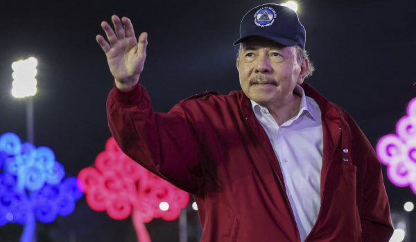 El dictador Daniel Ortega durante el acto central por el aniversario de la Revolución Popular Sandinista. AFP/El 19 Digital