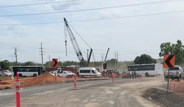 Obras en el tramo dos de la Pista Héroes y Mártires mantienen congestionado el sector de Enel Central