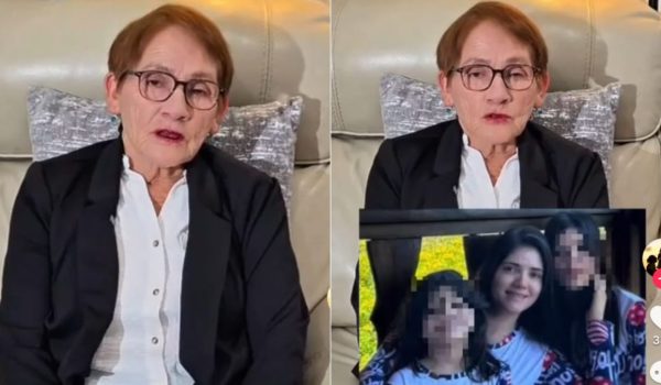 Elpidia Castillo denuncia la desaparición de su hija Elvia Flores Castillo y dos nietas. Capturas de pantalla.