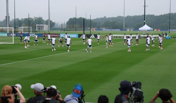 Entrenamiento de Argentina previo a la final de la Copa Mundial