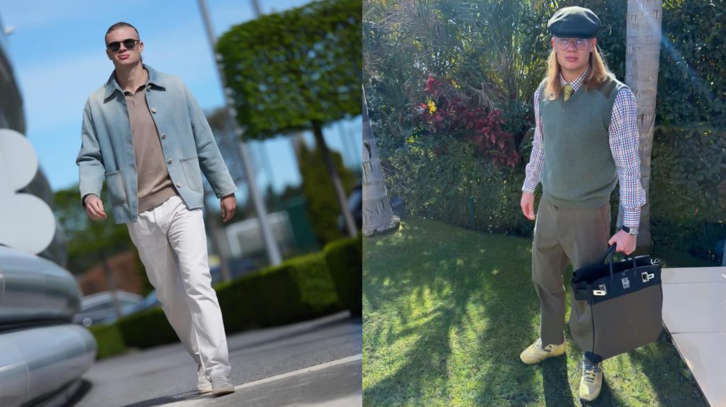 Erling Haaland disfruta de la moda elegante y del buen vestir. Entre sus aficiones también destaca coleccionar automóviles de alta gama y relojes de lujo. LA PRENSA / ARCHIVO REDES