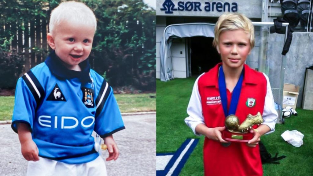Erling Haaland practicó diversas disciplinas desde la infancia, impulsado por el entorno deportivo de sus padres. LA PRENSA / ARCHIVO REDES